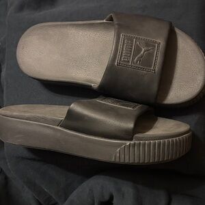 Puma Women's Black Slide Sandals